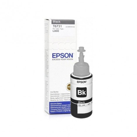 Bouteille D'encre Original EPSON T6731 POUR L800/L850/L1800-70ml - Noir