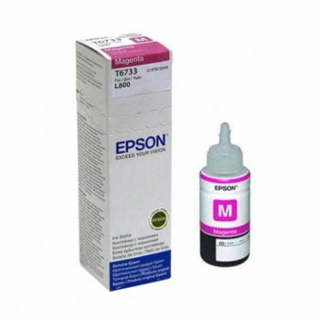 Bouteille D'encre Original EPSON T6733 POUR L800/L850/L1800-70ml - Magenta