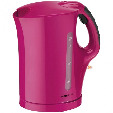 Bouilloire Sans Fil CLATRONIC 1.7l - 2200W - Rose (WK3445-R)