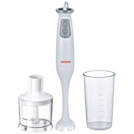Mixeur Plongeant 3 en 1 Telefunken 400W - 0.7L - Blanc (TFK-MP3IN1400)