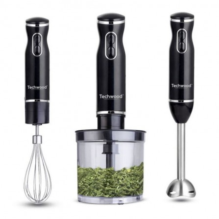 Mixeur 3en1 TECHWOOD 0.5L - 600W - Noir (TMS-9666)