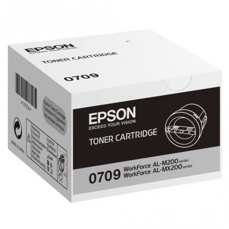 Toner Original EPSON C13S050709 pour AL-M200/MX200- Noir