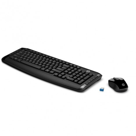 Ensemble Clavier + Souris HP Sans Fil - Noir (3ML04AA) Ensemble Clavier + Souris HP Sans Fil - Noir (3ML04AA)