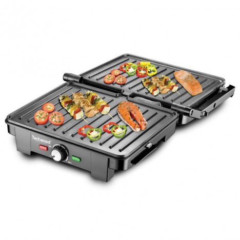 Appareil panini Techwood 2200 Watt - Noir (TGD-090)