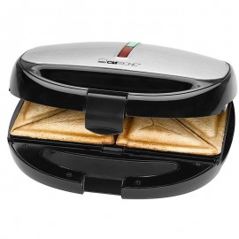 Appareil de cuisson 3en1 Clatronic 800 Watt - Noir et Inox (ST-WA-3670)