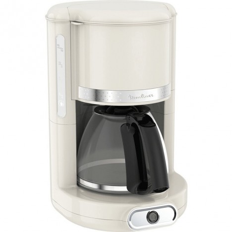 Cafetière MOULINEX Gamme Soleil 10-15 Tasses - Blanc (FG381A10)