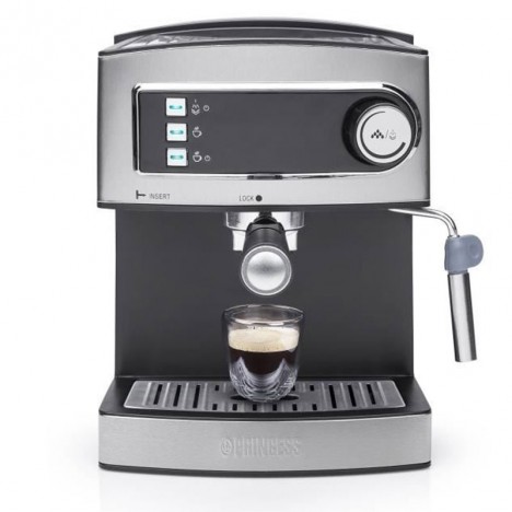 Machine à Café PRINCESS Expresso 850W - Inox (249407)