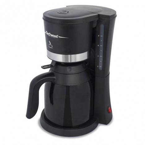 Cafetière électrique 15 tasses Techwood 800 Watt 1L - Noir (TCA1080)