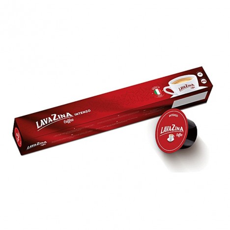 Paquet de 10 capsules intenso Lavazina 80g - Rouge (CAP-LAVAZINA-INTENSO)