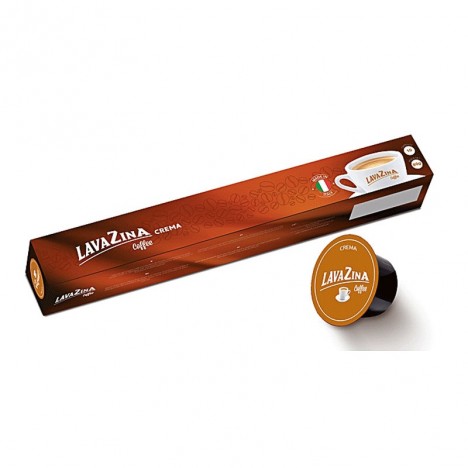 Paquet de 10 capsules crema Lavazina - Marron ( CAP-LAVAZINA-CREMA)