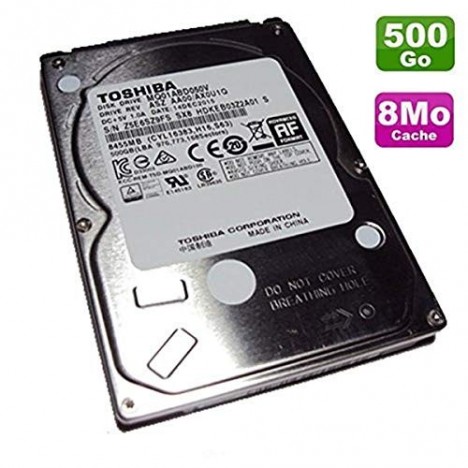 Disque Dur Interne Toshiba 2,5" 500 Go SATA pour Pc Portable(MQ01ABD050V)