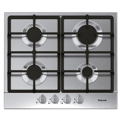 Plaque de Cuisson FOCUS 4 Feux 60 cm Inox (F408X)