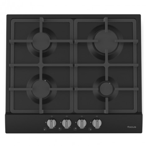 Plaque de Cuisson FOCUS 4 Feux 60 cm Noir (F408B)