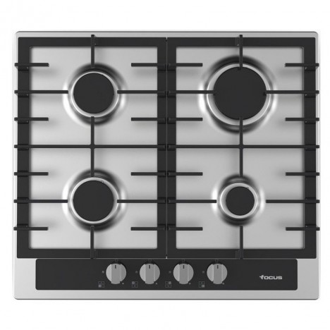 Plaque de Cuisson FOCUS 4 Feux 60 cm Inox (F402X)