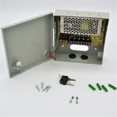 Coffret d'alimentation pour caméra de surveillance 12V / 5A 2