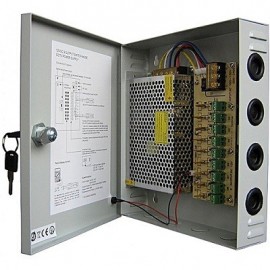 Coffret d'alimentation Power Supply pour caméra de surveillance 12V / 10A