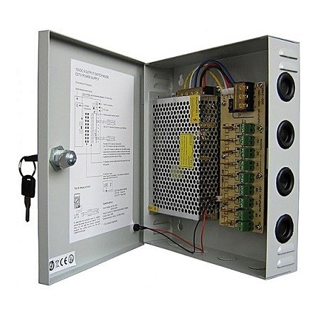 Coffret d'alimentation Power Supply pour caméra de surveillance 12V / 20A