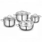 Set de 8 pièces Korkmaz Perla - Inox (A1606) Set de 8 pièces Korkmaz Perla - Inox (A1606)