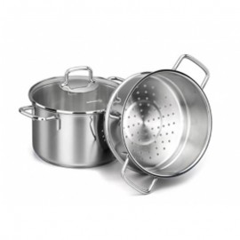 Couscousier 2en1 Korkmaz Perla 3,8L - Inox (A1521)