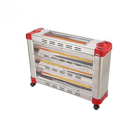 Chauffage électrique Akel 2900 Watt - Gris et Rouge (AS-1210)