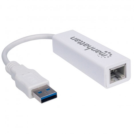 Adaptateur Manhattan USB 3.0 SuperSpeed vers Gigabit RJ45 (506847)