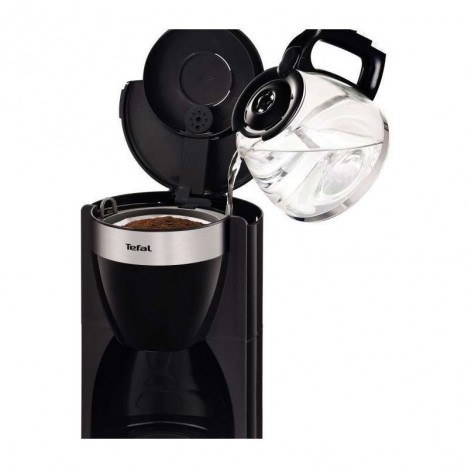Cafetière filtre Tefal 1000 Watt 1,25L 15 tasses - Noir (CM180811)