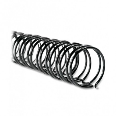 Spirales Métalliques FELLOWES 34 Boucles 1/4 WIRE 6mm Noir (SPIFW02)