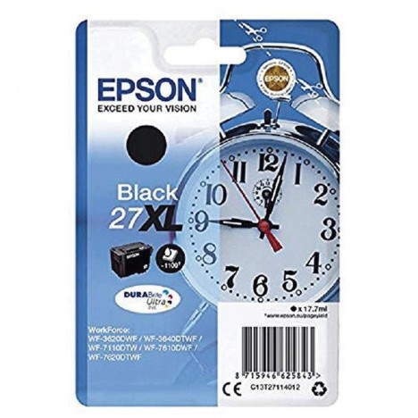 Cartouche Jet D'encre Original Epson 27XL - Noir (C13T27114012)