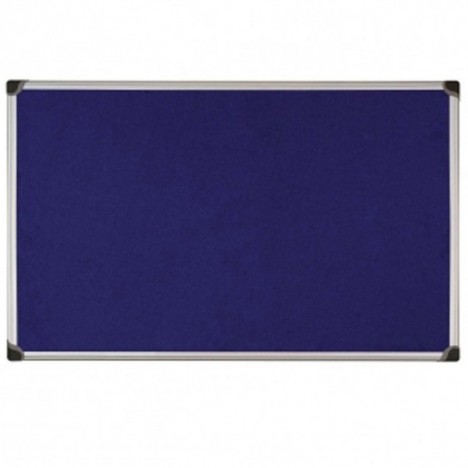 Tableau D'affichage Tissu Bleu 2X3 Cadre Aluminium 90X60 "TTA96"
