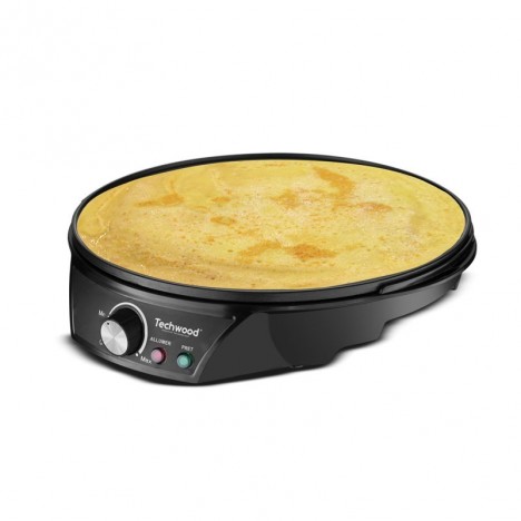 Crêpière électrique Techwood anti-adhésif 1200 Watt - Noir (TCP-126)