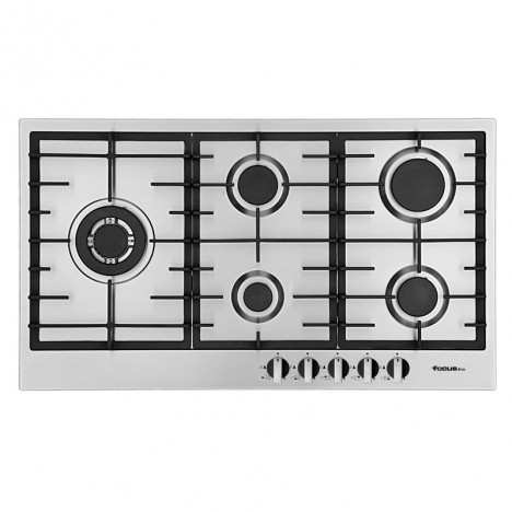 Plaque de Cuisson FOCUS 5 Feux 90cm Inox (F.817X)