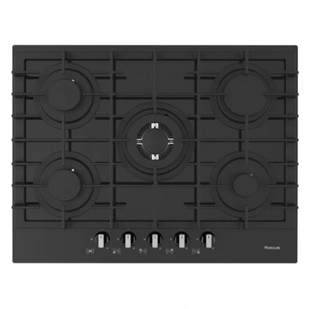 Plaque de Cuisson FOCUS Vitro 5 Feux 70 cm Noir (F.406B)