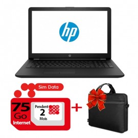 Pc Portable HP 15-da0084nk i3 7è Gén 8Go 1To - Noir (8UC47EA-8)