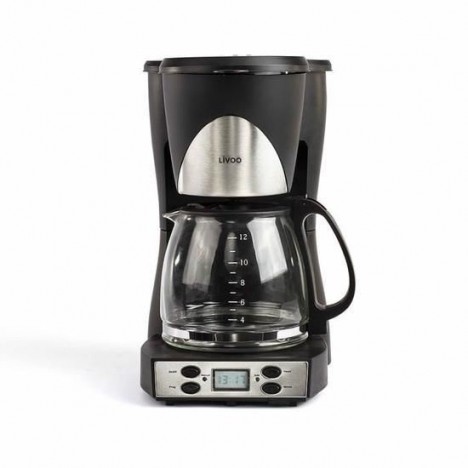 Cafetière électrique LIVOO 1000 Watt -1.5L Noir (DOD145)