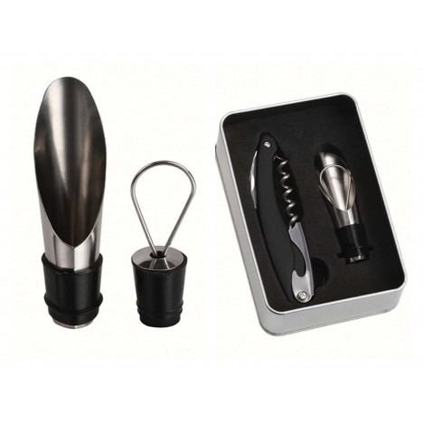 Set à Vin 2 Accessoires Livoo - Noir (GS128) Set à Vin 2 Accessoires Livoo - Noir (GS128)