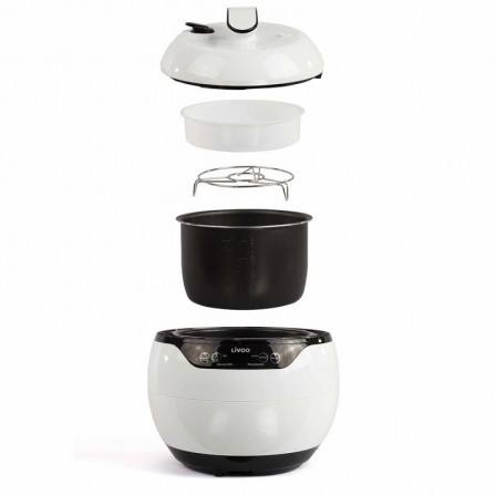 Multi-cuiseur Livoo 950 Watt 4L - Blanc et Noir (DOC203) 2
