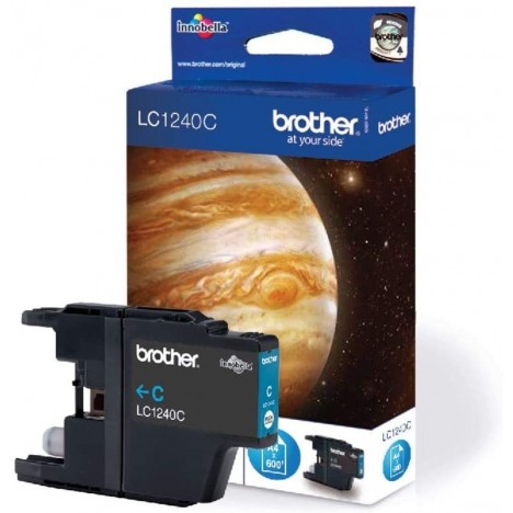 Cartouche Jet d'encre Originale Brother LC1240C pour Brother DCP-J525W , MFC-J6910DW - Cyan (600 Pages)