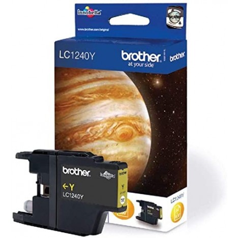 Cartouche Jet d'encre Originale Brother LC1240Y pour Brother DCP-J525W , MFC-J6910DW - Jaune (600 Pages)