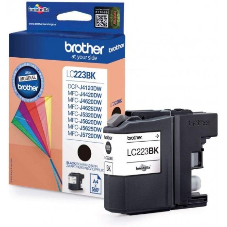 Cartouche Jet d'encre Originale Brother LC223BK pour Brother MFC-J480DW , MFC-J5720DW - Noir (550 Pages)