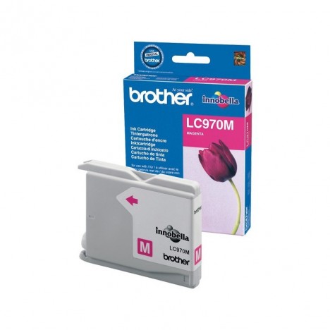 Cartouche Jet d'encre Originale Brother LC970M pour Brother DCP 135C , MFC 235C - Magenta (300 Pages)