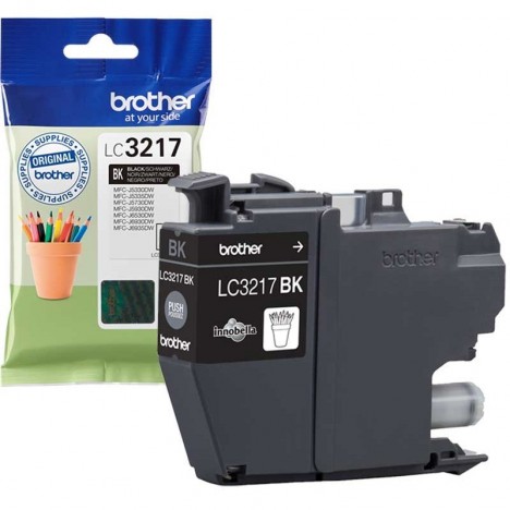 Cartouche Jet d'encre Originale Brother LC3217BK pour Brother MFC-J5330DW , MFC-J6530DW - Noir (550 Pages)