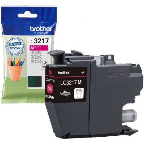 Cartouche Jet d'encre Originale Brother LC3217M pour Brother MFC-J5330DW , MFC-J6530DW - Magenta (550 Pages)