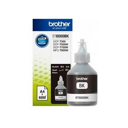 Cartouche Jet d'encre Originale Brother BT6000BK pour Brother DCP-T300 - Noir (6000 Pages)