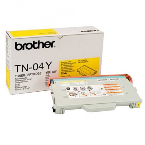 Toner Original Brother LaserJet TN04Y pour Brother HL-2700CN , MFC9420CN - Jaune (6 600 Pages)