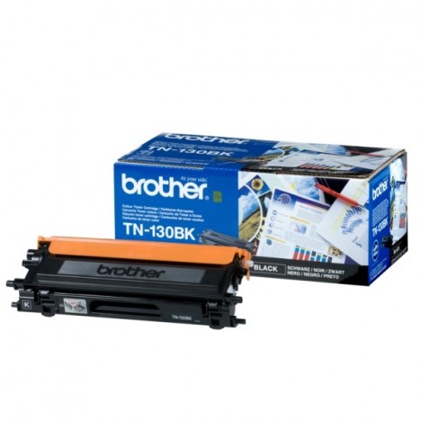 Toner Original Brother LaserJet TN130BK pour Brother HL-4040CN , MFC 9440CN - Noir (2500 Pages)