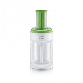 Coupe Légumes SEVERIN 80 Watt -1250 ml - Blanc&Vert (KM3921) Coupe Légumes SEVERIN 80 Watt -1250 ml - Blanc&Vert (KM3921)