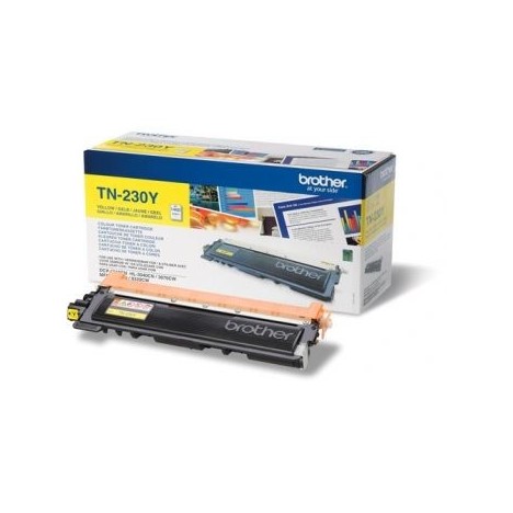 Toner Original Brother LaserJet TN230Y pour Brother HL3040CN , MFC9120CN - Jaune (1400 Pages)