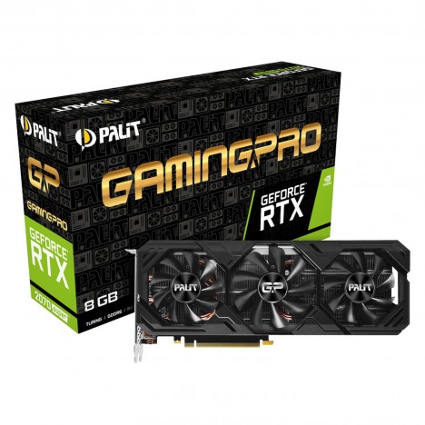 Carte Graphique Palit RTX 2070 Super GAMINGPRO OC 8 GB Fans GDDR6G (PALIT-RTX-2070-8G)