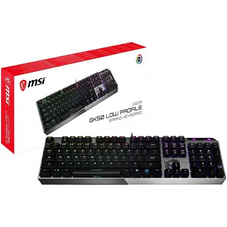 Clavier Gamer MSI VIGOR GK50 RGB Low Profile (GK50)