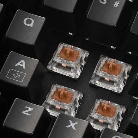 Clavier Gamer Mécanique SHARKOON Skiller Mech SGK3 - Marron 2